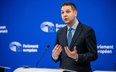 Europoseł PiS Patryk Jaki w Parlamencie Europejskim