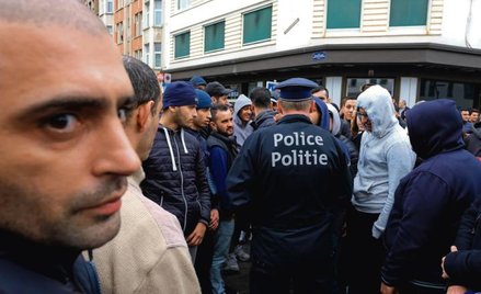 Ulica Sint-Jans w dzielnicy Molenbeek 2 kwietnia