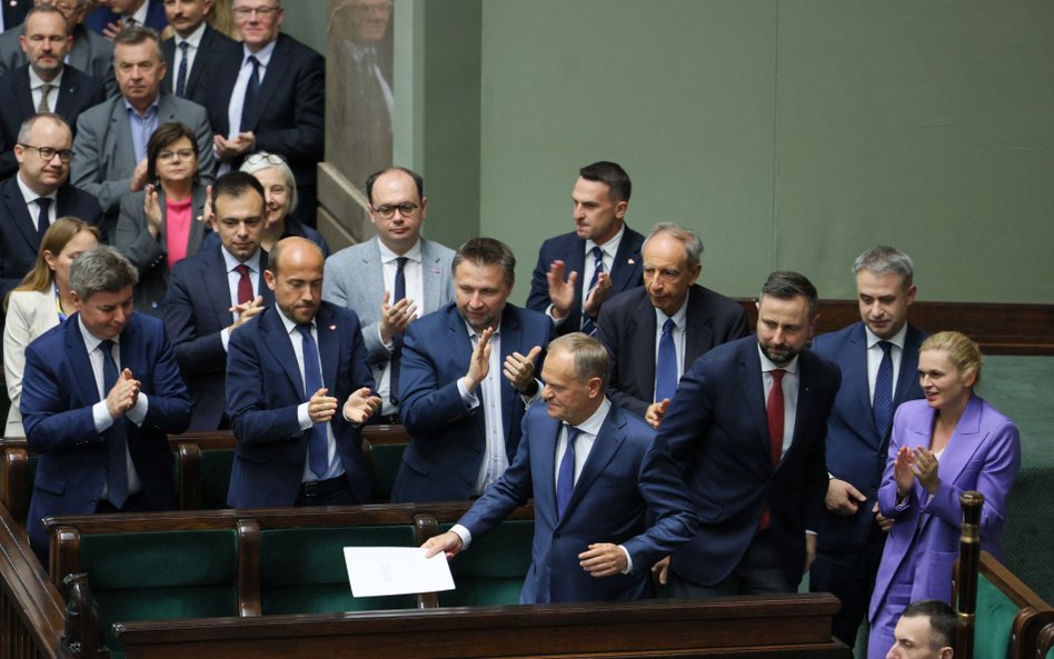 Donald Tusk w sejmowych ławach