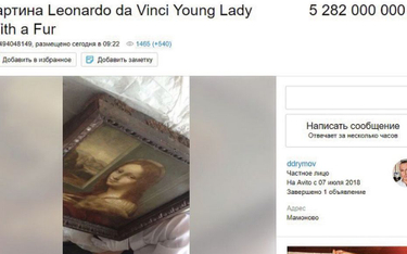 Sprzedał obraz da Vinci poniżej wartości. "Bo mógł"