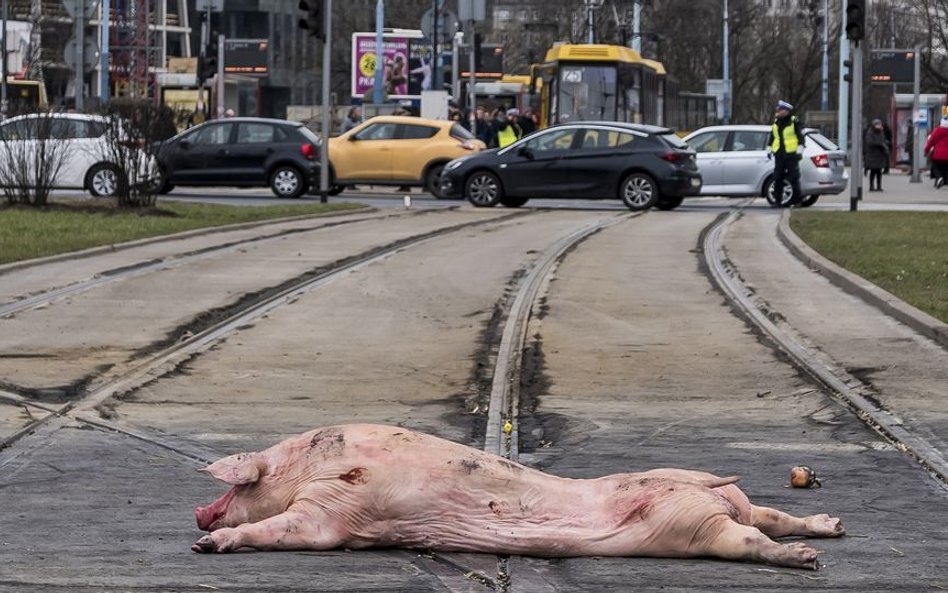 13 marca rolnicy zablokowali ważne skrzyżowanie w stolicy