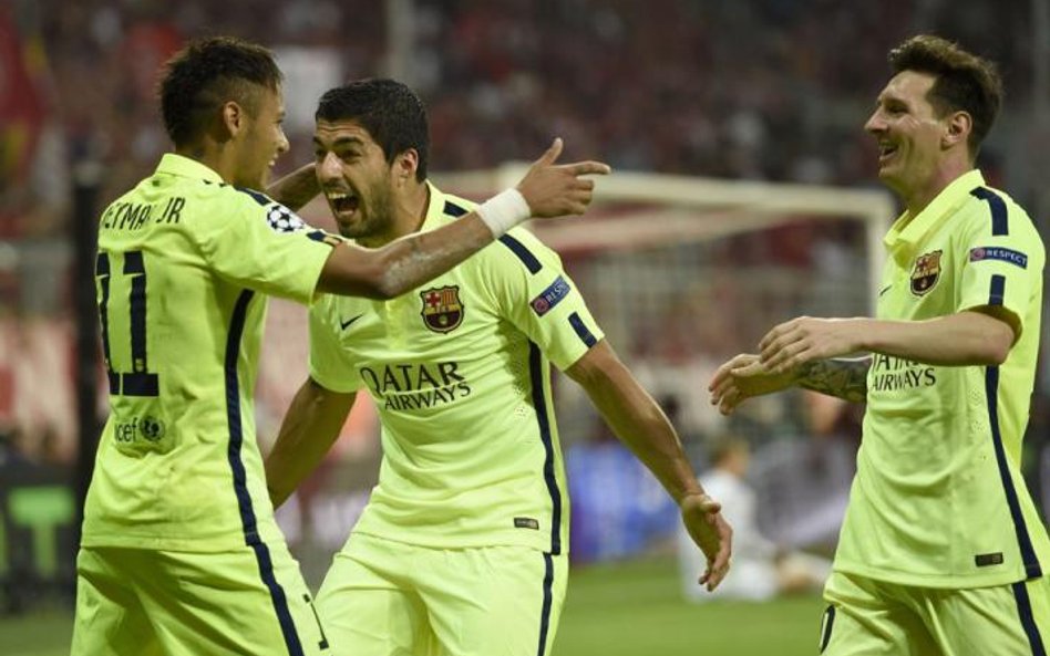 Od prawej: Leo Messi, Luis Suarez i Neymar – złap ich, jeśli potrafisz