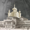 Wizualizacja projektu przebudowy Teatru Wielkiego na cerkiew w 1832 r.