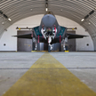 Należący do US Air Force myśliwiec F-35 w bazie Spangdahlem w Niemczech
