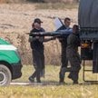 Wojska Obrony Terytorialnej w miejscu upadku rosyjskiego drona w miejscowości Wohyń