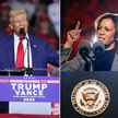 Donald Trump and Kamala Harris