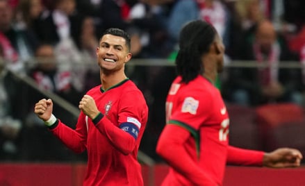 Mecz Polska-Portugalia w Lidze Narodów. Cristiano Ronaldo zdobył bramkę na 0:2