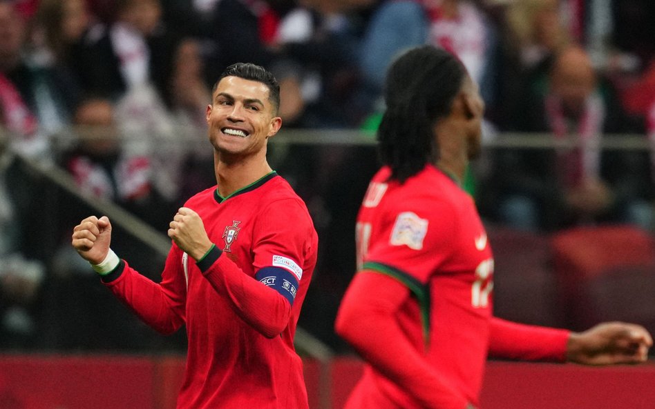 Mecz Polska-Portugalia w Lidze Narodów. Cristiano Ronaldo zdobył bramkę na 0:2