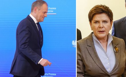 Donald Tusk i Beata Szydło