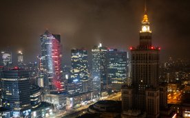 Najbardziej spektakularny moment nastąpi w samym centrum, gdy w ciemnościach pogrąży się Pałac Kultu