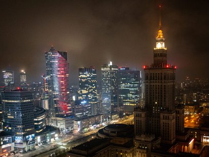 Najbardziej spektakularny moment nastąpi w samym centrum, gdy w ciemnościach pogrąży się Pałac Kultu