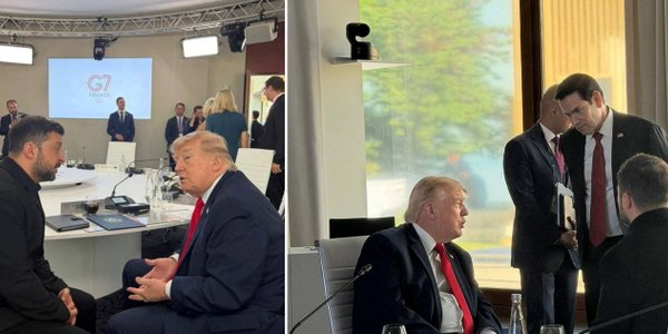 Wołodymyr Zełenski rozmawiał z Donaldem Trumpem na szczycie G7