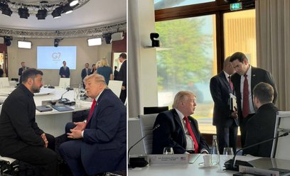 Rozmowa Donalda Trumpa i Wołodymyra Zełenskiego w czasie szczytu G7