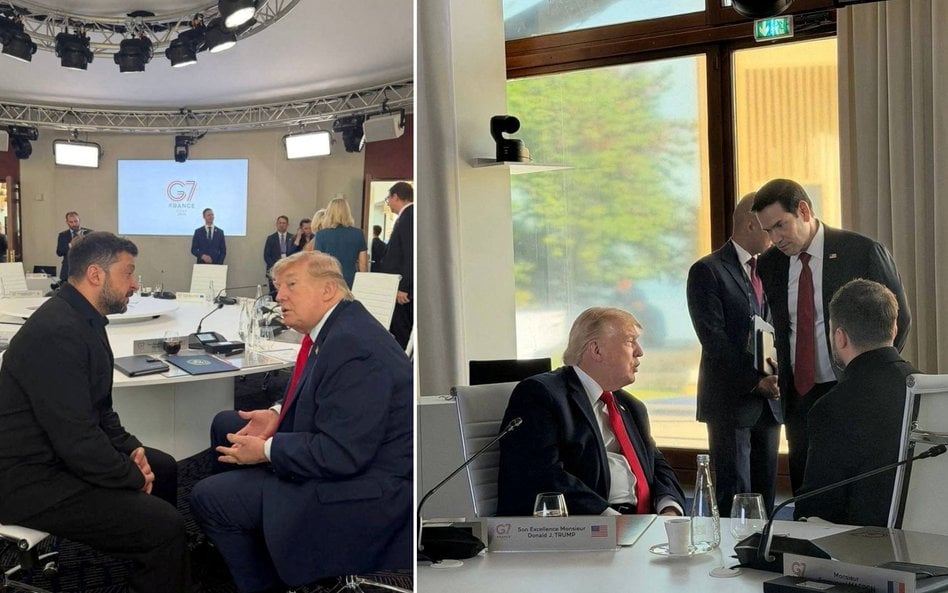 Rozmowa Donalda Trumpa i Wołodymyra Zełenskiego w czasie szczytu G7
