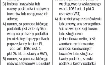 CO MUSI SIĘ ZNALEŹĆ NA FAKTURZE ZALICZKOWEJ