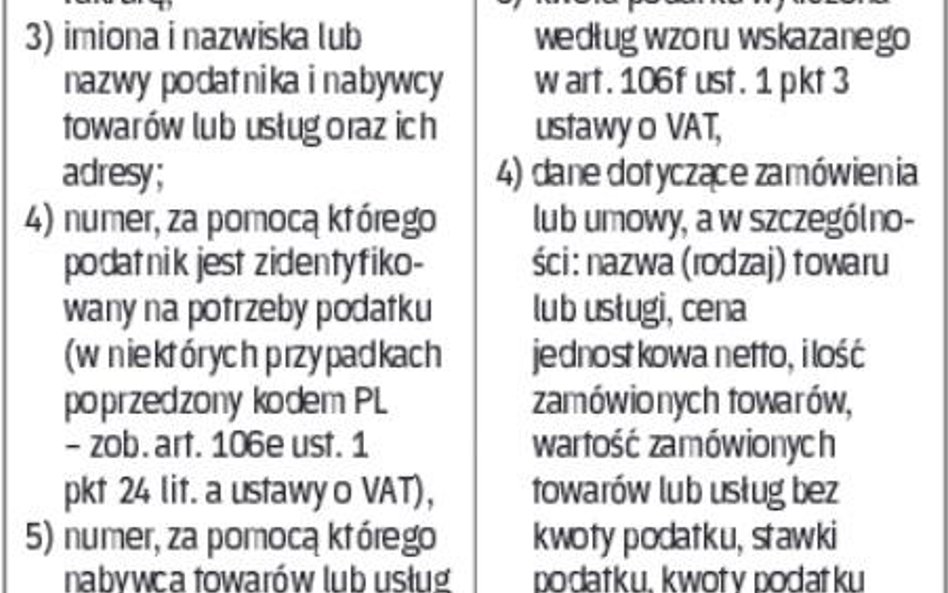 CO MUSI SIĘ ZNALEŹĆ NA FAKTURZE ZALICZKOWEJ