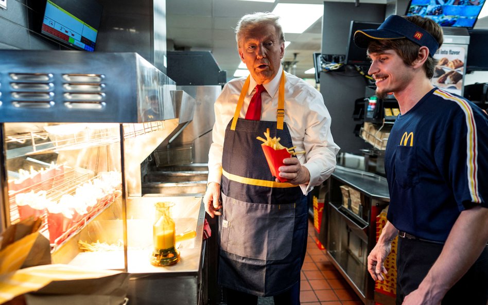 Donald Trump smażył frytki w McDonald's