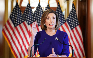 Nancy Pelosi przemówienie ws. impeachmentu Trumpa zostawiła w samolocie