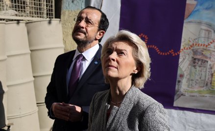 Nikos Christodoulides i Ursula von der Leyen w Nikozji