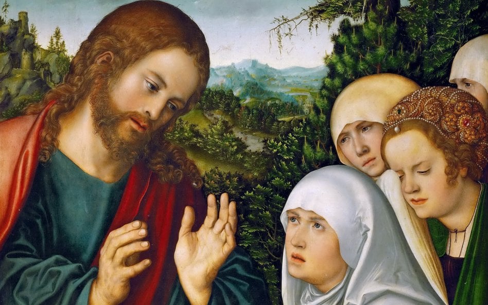 „Chrystus żegnający się z Matką” – obraz Lucasa Cranacha Starszego z ok. 1520 r.