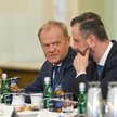 Premier Donald Tusk oraz wicepremier, minister obrony narodowej Władysław Kosiniak-Kamysz
