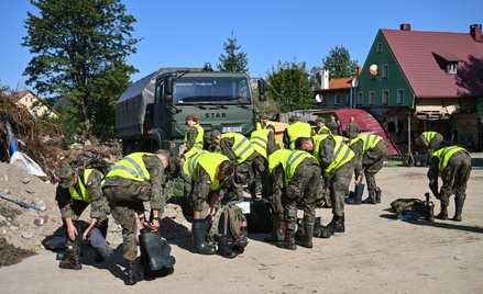 Miasto Stronie Śląskie (woj. dolnośląskie) po powodzi, 20 września 2024 r.