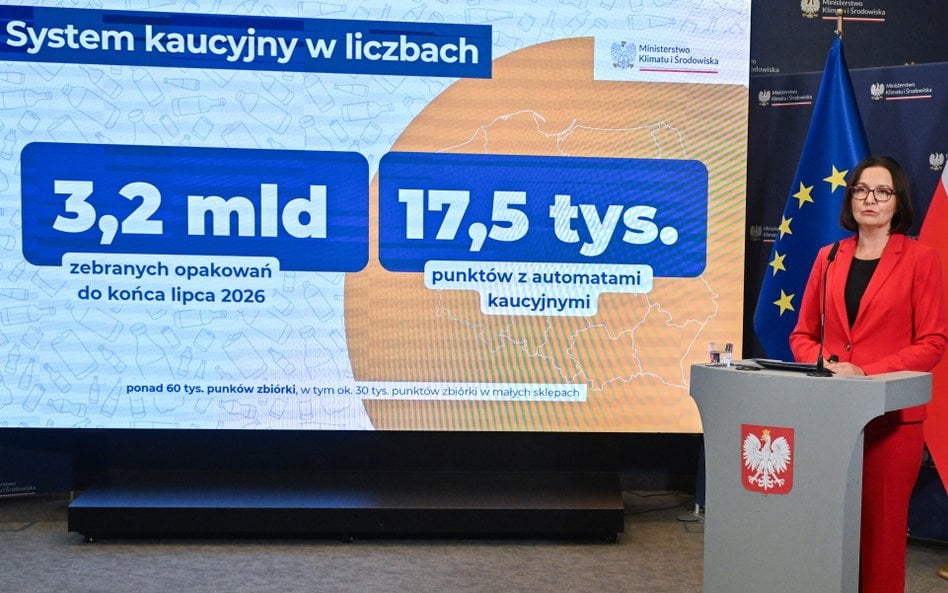 Za krytykę systemu kaucyjnego odpowiada kremlowska propaganda? Zaskakująca teza wiceminister klimatu
