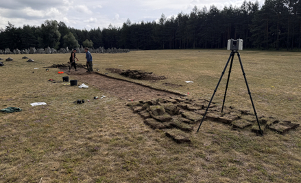 Prace prowadzone na terenie dawnego niemieckiego obozu zagłady Treblinka II