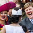 Królewska para holenderska Maxima i Willem-Alexander potrafią rechotać nie gorzej od poddanych