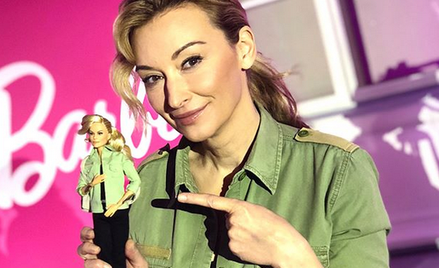 Martyna Wojciechowska z własną lalką barbie
