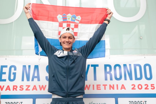 Tea Faber - chorwacka obrończyni tytułu w Biegu na Szczyt wieżowca Rondo 1
