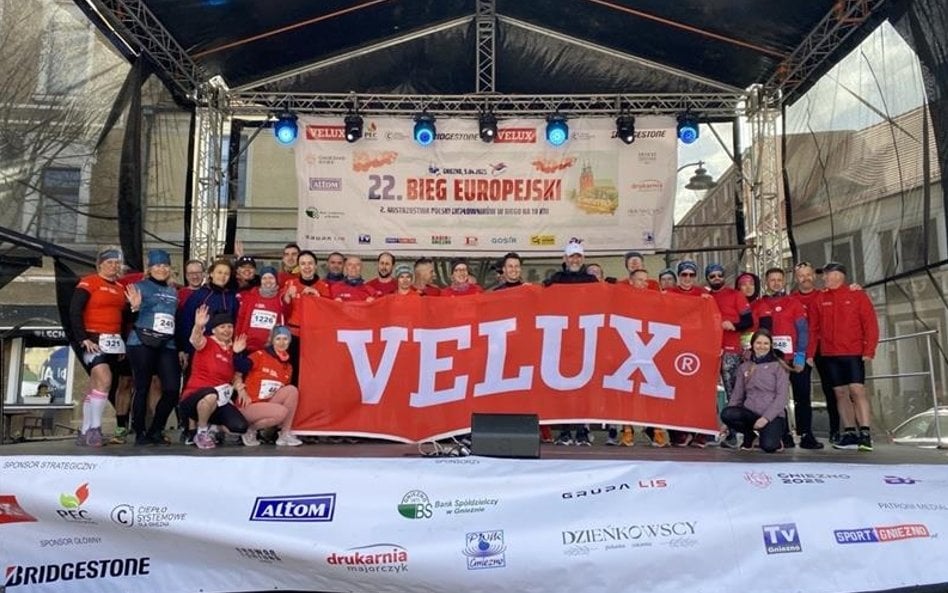 Bieg Europejski w Gnieźnie od początku jest wspierany przez firmę VELUX