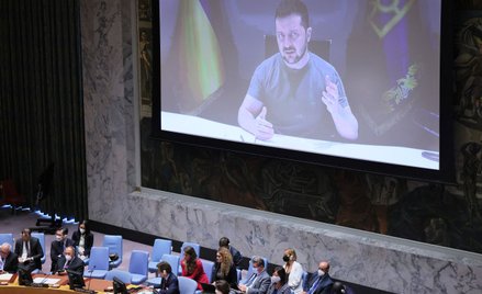 Zełenski przed Zgromadzeniem Ogólnym ONZ: Rosja chce ukraść część mojego kraju
