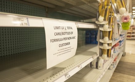 Amerykańskie sklepy racjonują mleko dla niemowląt