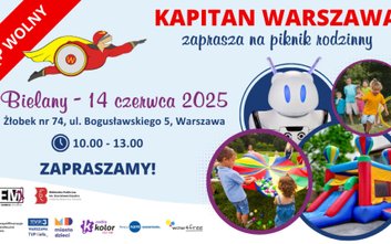 Piknik przy Żłobku nr 74 przy Bogusławskiego odbędzie się w ramach projektu Kapitan Warszawa