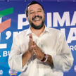 Włoski wicepremier Matteo Salvini, przywódca Ligi, poczuł się triumfatorem wyborów do Parlamentu Eur