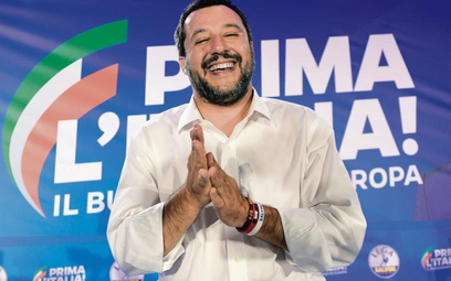 Włoski wicepremier Matteo Salvini, przywódca Ligi, poczuł się triumfatorem wyborów do Parlamentu Eur