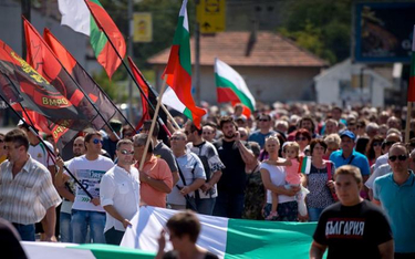 Antyimigracyjna demonstracja w bułgarskim mieście Harmanli blisko granicy z Turcją, 4 września.