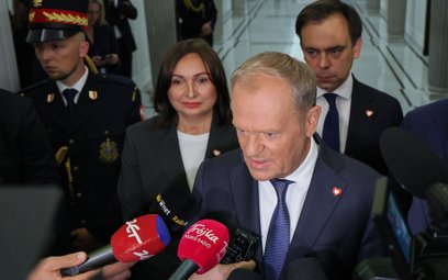 Donald Tusk i Andrzej Domański