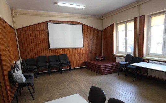 Pokój w "ogrzewalni" w Michałowie