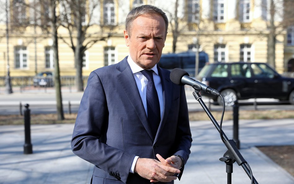 Przewodniczący Platformy Obywatelskiej Donald Tusk