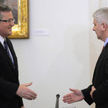 Prezydent Bronisław Komorowski i prezes NBP Marek Belka