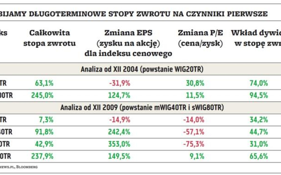 Dlaczego długoterminowe stopy zwrotu z WIG20 są tak kiepskie?