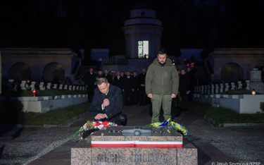 11 stycznia prezydenci Polski i Ukrainy złożyli kwiaty na Cmentarzu Orląt Lwowskich. Zdjęcie z tej u