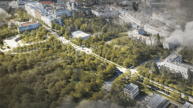 Tak przedstawia się plan ogólny Karowej według koncepcji RS Architektura Krajobrazu - zdobywców I na