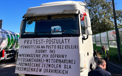 Blokada dojazdu do terminala w Dorohusku