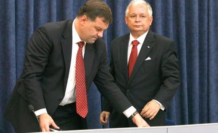 Mariusz Handzlik i Lech Kaczyński