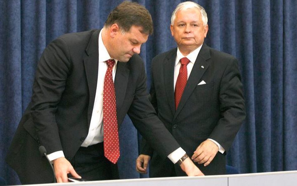 Mariusz Handzlik i Lech Kaczyński