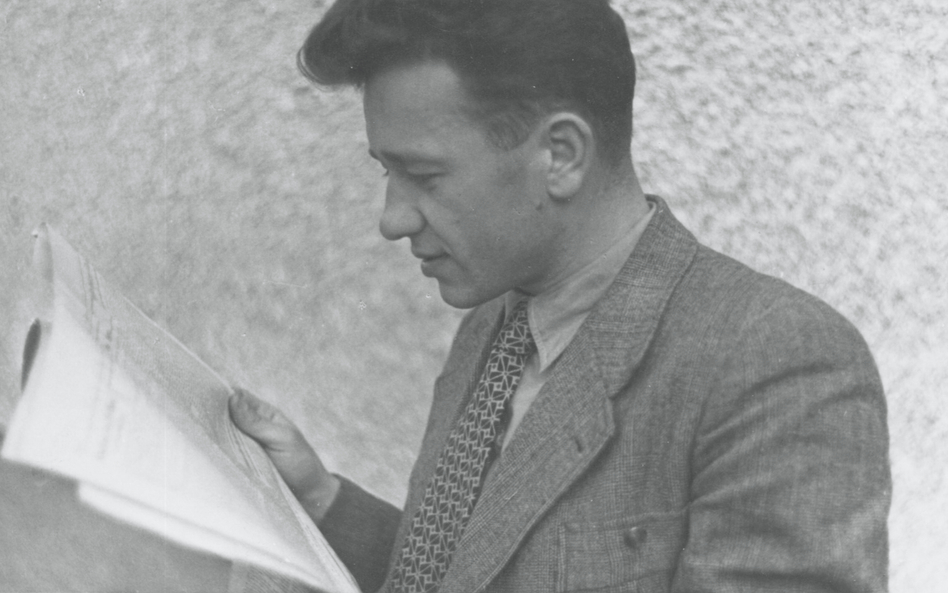 Tadeusz Borowski (1922–1951) – zdjęcie wykonano w Monachium w 1946 r.