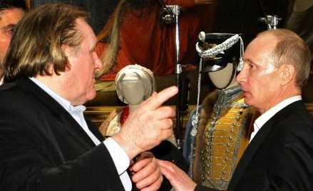 Gerard Depardieu i Władimir Putin